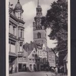 Bund Posthorn senkrechtes Paar 5 Pfg. auf Ansichtskarte Itzehoe Essen Schönebeck
