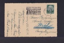 D. Reich Weihnachten Maschinen Stempel Aachener Printen m. Weihnachtsbaum n Kiel