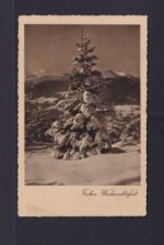 D. Reich Weihnachten Maschinen Stempel Aachener Printen m. Weihnachtsbaum n Kiel