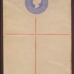 Barbados Ganzsache Einschreibeumschlag 2p Queen Victoria postal stationery