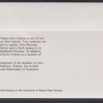 Papua Neuguinea New Guinea Ganzsache Universität Schule Lehrer postal stationery