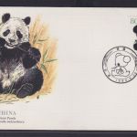 China Volksrepublik Brief EF 2012 Giant Panda Riesenpanda Tiere Raubtiere Bären