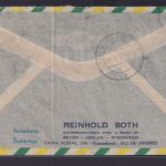 Brasilien R Luftpost Brief Wiesbaden 774 Flug Santos Dumont um den Eifelturm