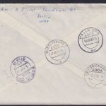 Bahnpost DDR Eilbrief 2787 EF 70 Pfg Marx Berlin BPA n Friedrichsbrunn via Halle
