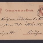 Österreich Ganzsache 2 Kr. Niemes Mimoň Tschechien Böhmen Kaiser Franz Joseph