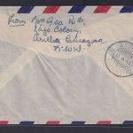 Curacao Niederlande Kolonien Zensur Brief Oranjestad Aruba EF 70cent Flugpost