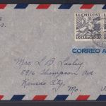 Curacao Übersee Brief MEF von Oranjestad Aruba nach Kansas City USA