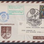 Flugpost Ballonpost Österreich Juventute 39. Ballonpostflug Mauerkirchen 10.3.68