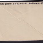 Deutsche Reich Brief EF 20 Pfg. Hindenburg Werbestempel Berlin nach Prag
