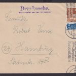 Bizone Brief Drucksache Werbestempel Nordwestdeutsche Lotterie Hamburg 11.2.1949