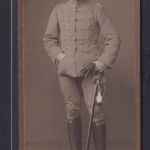 Militaria alte Fotoplatte mit Soldat Fotograf Alfons Schmidt Hoffotograf