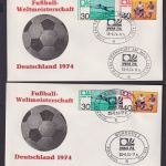 Fußball Weltmeisterschaft Bund 10 Briefe verschied. SSST Sport Festpreis 50,00