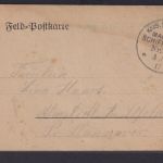 MSP Marine Schiffspost S.M.S. Kronprinz vorgedruckte Feldpostkarte Marine