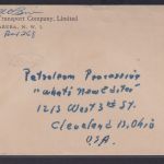 Flugpost airmail Curacao Brief EF Destination Aruba Cleveland Ohio USA