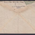Flugpost airmail Curacao Destination Willelmstad Nantes Frankreich Karibische