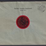 AFS Absenderfreistempel Deutsches Reich R Brief WST 045 plus grüner Handstempel