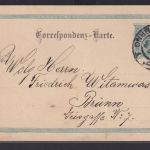 Österreich Ganzsache 5 H. ab Brünn Brno Tschechien Böhmen 20.7.1900