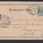 Österreich Ganzsache 5 H. ab Karlsbad Tschechien Karlovy Vary Böhmen n Pirmasens