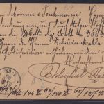 Österreich Ganzsache 2 Kreuzer braun Kaiser Franz Joseph K1 Haida Hamburg 1880