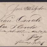 Österreich Ganzsache 5 Kreuzer rot Kaiser Franz Joseph ab Prag 19.7.1871