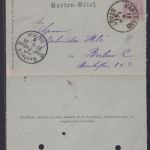 Österreich Ganzsache Karlsbad Karlovy Vary Böhmen Tschechien Kartenbrief 5h