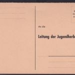 Ansichtskarte Anmeldungskarte Für Jugendherberge zum Ausfüllen Schule Lehrer