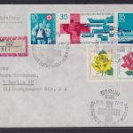 DDR Zusammendruck Rotes Kreuz R Brief Berlin ZAW Sonderstempel nit häufig