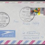 Flugpost DDR Zeppelin attraktiver Stempel Meinigen Landungsfahrt LZ 127 1931