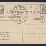 Niederlande Ganzsache Adressenänderung mit Sonderstempel Amsterdam Philatelie
