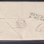 Altdeutschland Bayern Brief K1 Altötting nach München rs. L2 8.7.1843