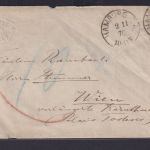Altdeutschland Norddeutscher Bund EF 1 Gr. schw. K1 Hamburg I.A. n. Wien