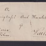 Militaria Altdeutschland Hannover Brief blauer K2 Fürstenau nach Wittlage und