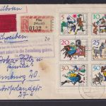Bahnpost Eilboten Einschreiben DDR Zusammendruck Kleinbogen Märchen 1236-1241