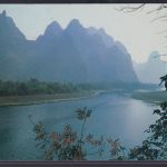 China Volksrepublik Ansichtskarte Lijang River mit EF Tiere Kamele