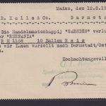 Deutsches Reich Brief Karte Berühmte Deutsche Mainz Reklame Stempelt Besucht