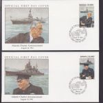 Schiffe Marshall Inseln Majuro Atoll Pazifischer Ozean 2 Briefe Atlantic Charter