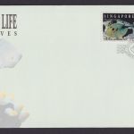 Singapur 2 Briefe Pflanzen Blumen Orchideen und Fische 1994 + 1995