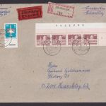 DDR Eilboten R Brief Bogenecke Eckrand Bogenzähler Bauten Halberstadt nach