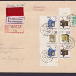 DDR Eilboten R Brief Bogenecke Eckrand Zusammendruck Historische Briefkästen