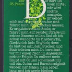 Ansichtskarte Glaubenskarte Der 23.Psalm Bibeltext Der Herr ist mein Hirte...