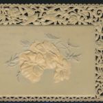 Ansichtskarte Künstlerkarte Prägekarte Blumen Ornamente Zierrand