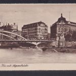 Österreich Wien Ansichtskarte Kai mit Aspenbrücke mit selt. SST Sängerbundfest