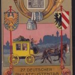 Deutsches Reich Privatganzsache PP 52 Nürnberg 27 Deutscher Philatelistentag