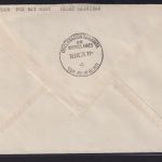 Flugpost Falklandinseln Brief Port Stanley nach Montevideo Uruguay mit viol. K2