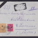 Türkei R Brief nach Lausanne Schweiz mit intakten Papier Siegel
