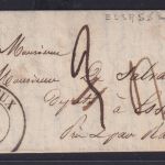Frankreich Brief Evreux kompletter kleiner 4-seitiger Faltbrief 28.6.1841
