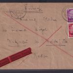 Besetzung Elsaß Eilboten Brief MIF Hindenburg Mülhausen nach Witznau Waldshut