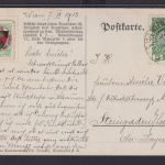 Ansichtskarte Wien n. Steingaden Musikanten Deutscher Schulverein Karte