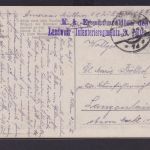 Ansichtskarte Deutscher Schulverein Böhmen Österreich Stempel Landwehr Infanteri