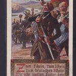 Ansichtskarte Bund Deutsche Böhmen Österreich Künstlerkarte Sigb. Die Wacht am